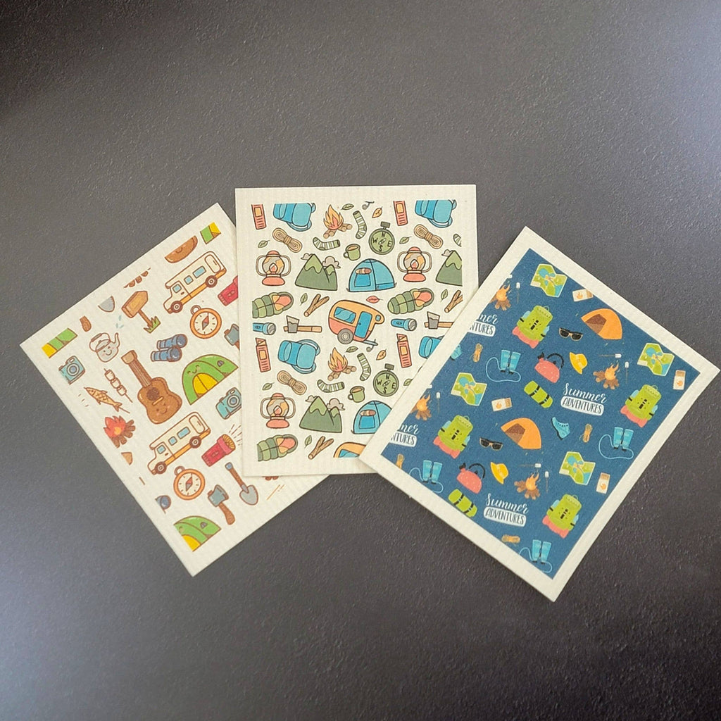Swedish Dishcloth - Summer Camper