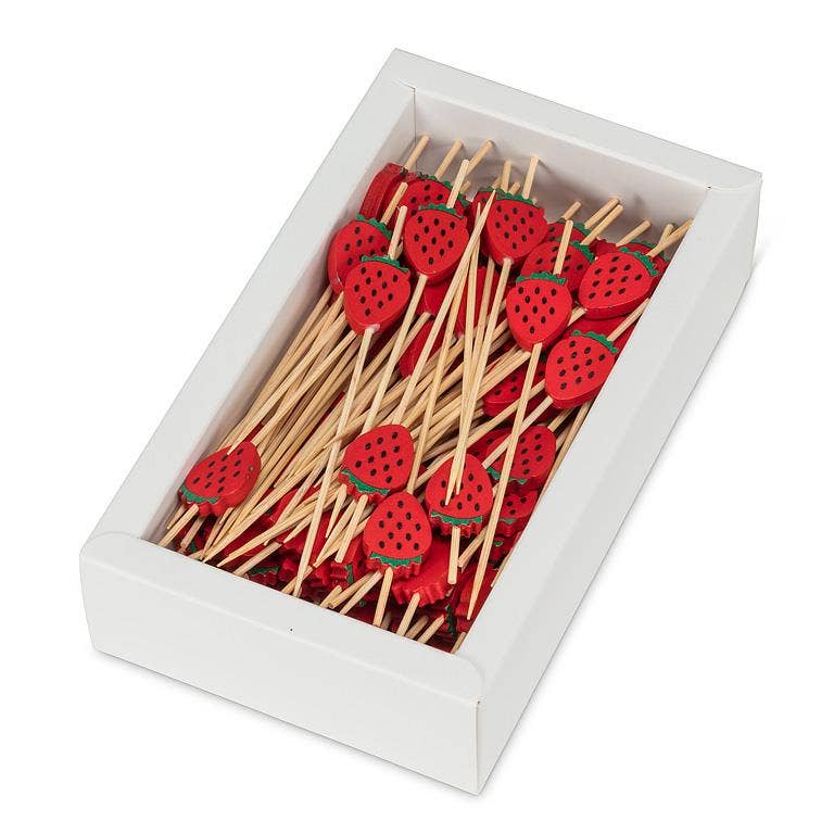 100 Piece Strawberry Pick-4.5"L