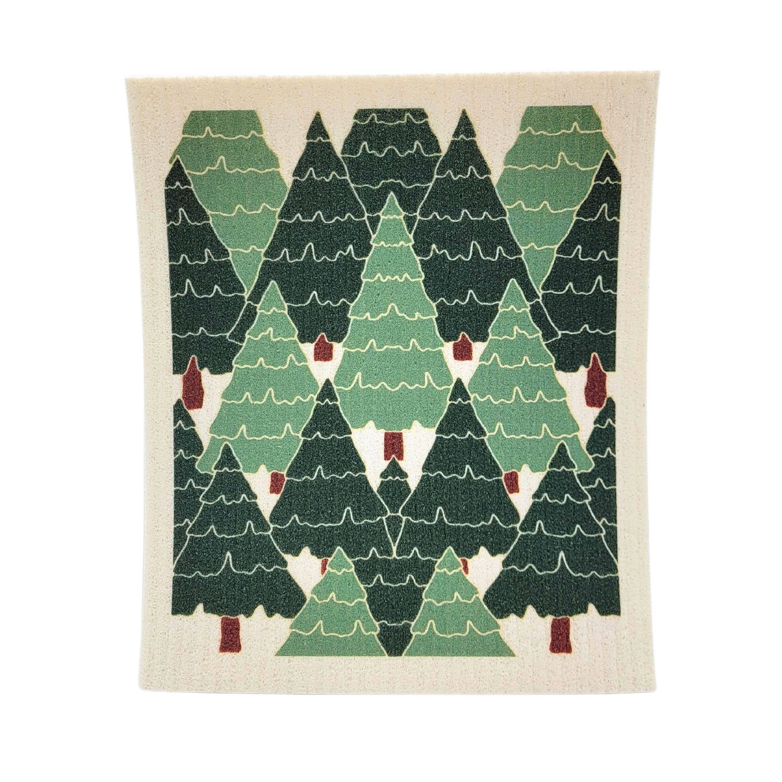 Swedish Dishcloth - Trees