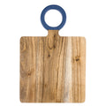 Wood Board with Enamel Handle  - Dusty Blue