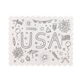 USA Coloring Activity Placemat