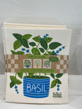 FRESH HERBS (Basil, Dill, Mint) - Sponge Cloth Set of 3