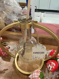 Gold glass vase