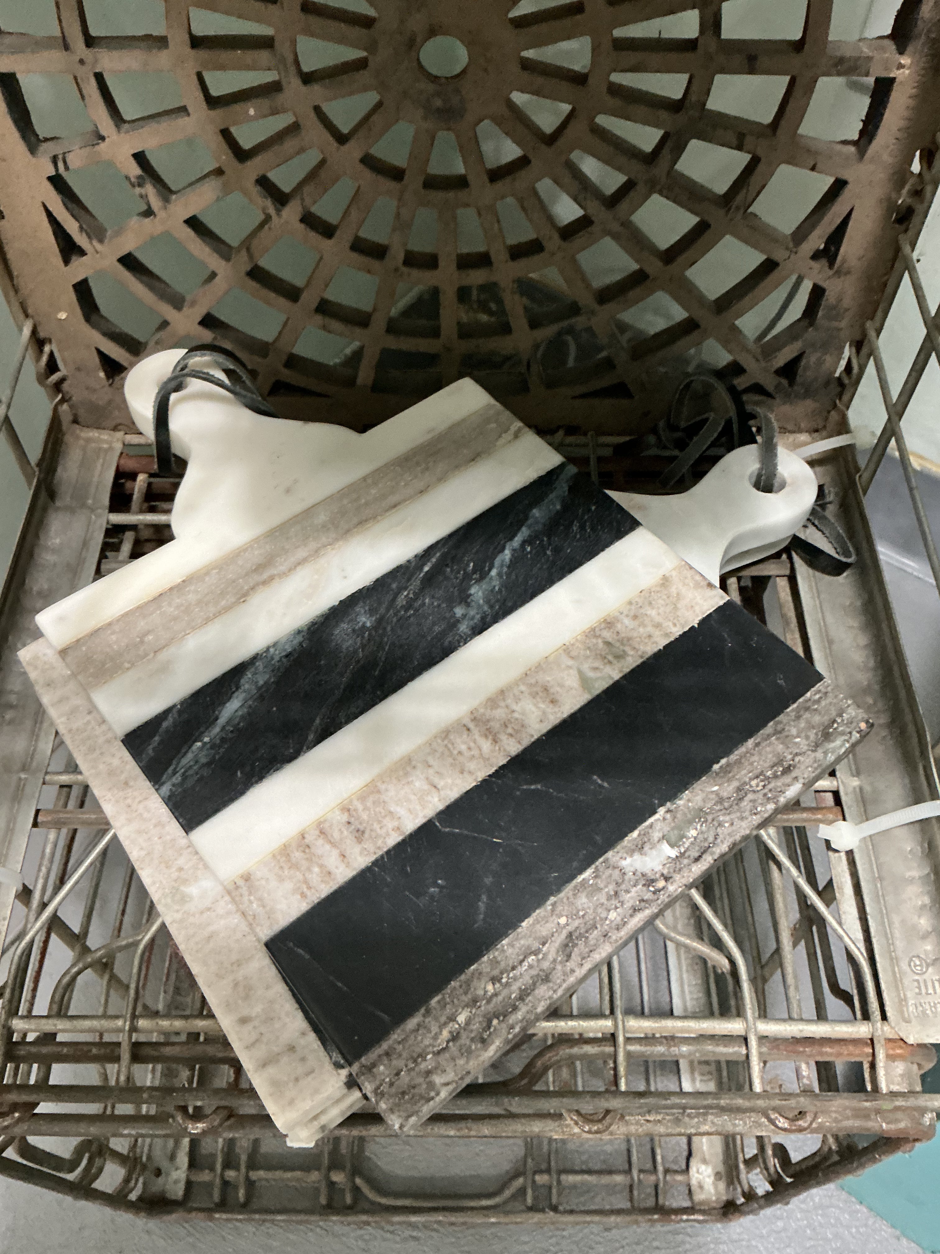 Black and White Marble Cheese Board