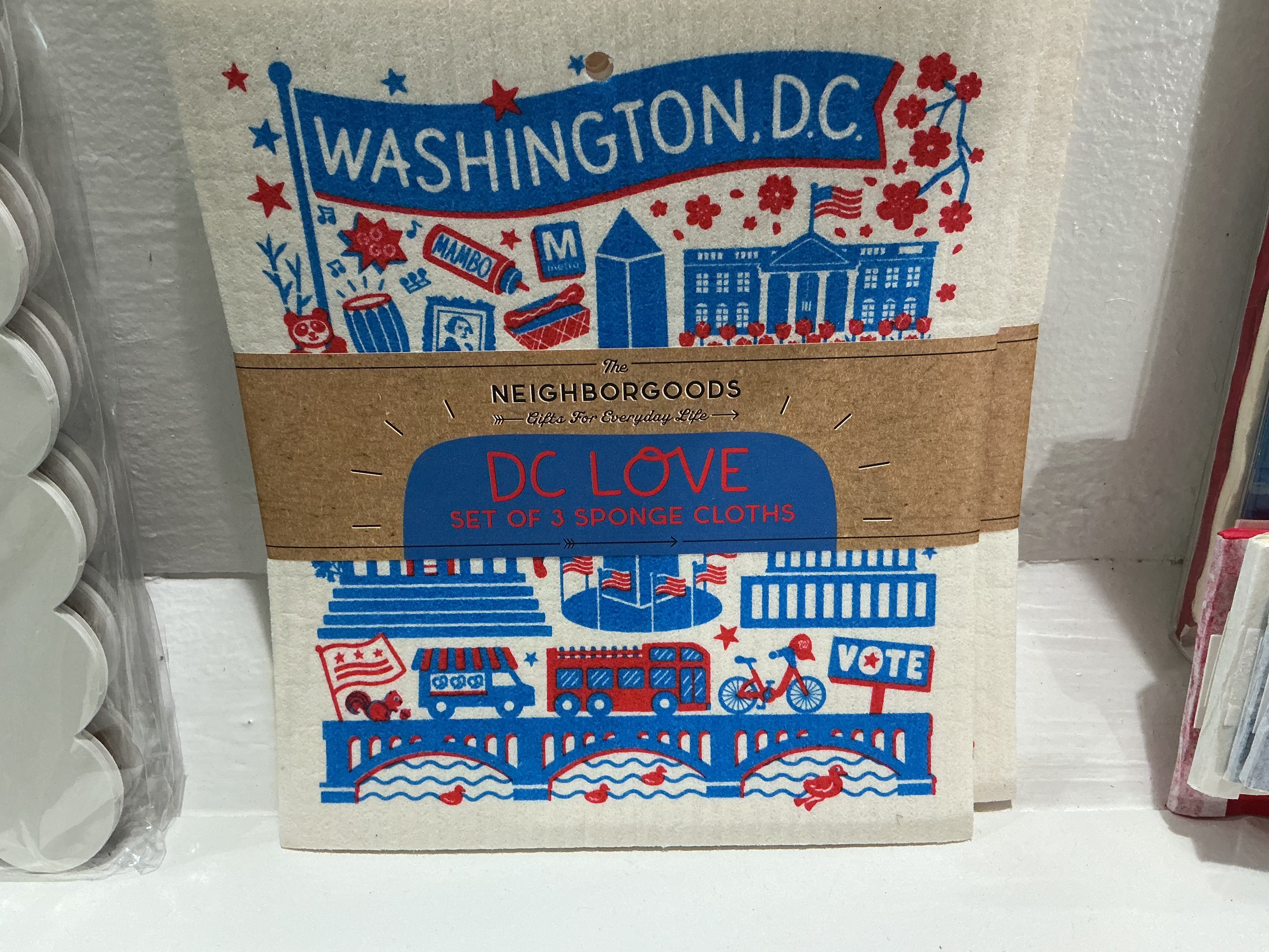 4th of July Set of 2 Swedish Dishcloth