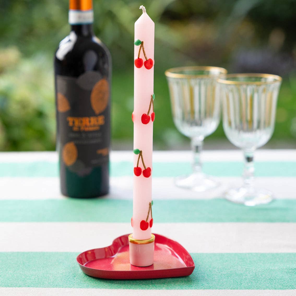 Cherry Dinner Candles - 2 Pack